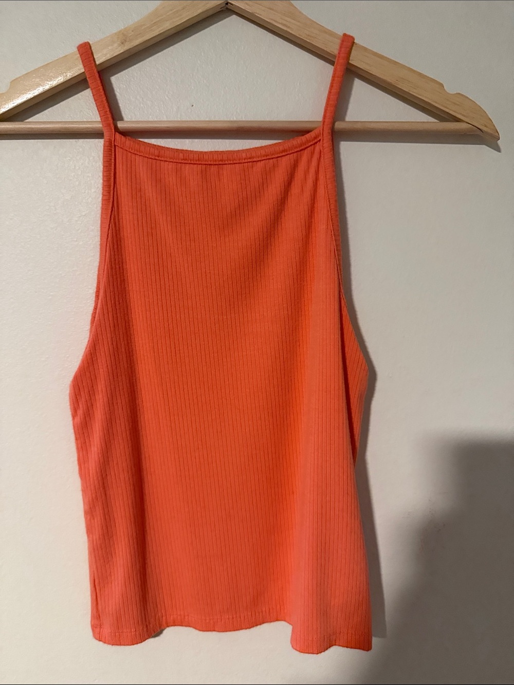 Mossimo Supply Co. Orange Ribbed High-Neck Tank